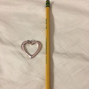 Sterling silver heart charm